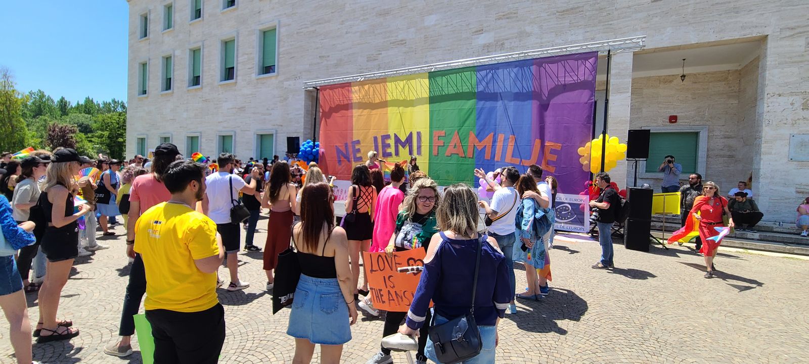 LGBTQ+ Pride flags and activism in the Balkans