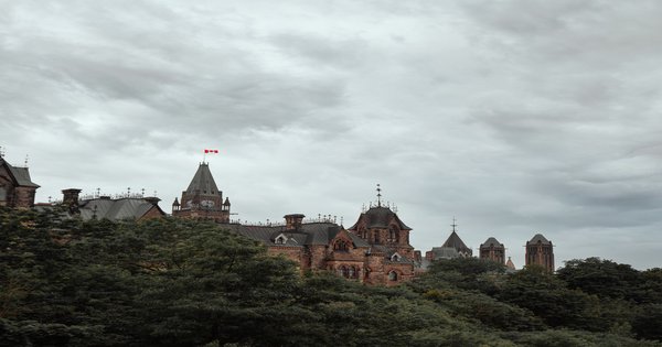 Parliament Hill in Ottawa, Canada, with the Peace Tower visible