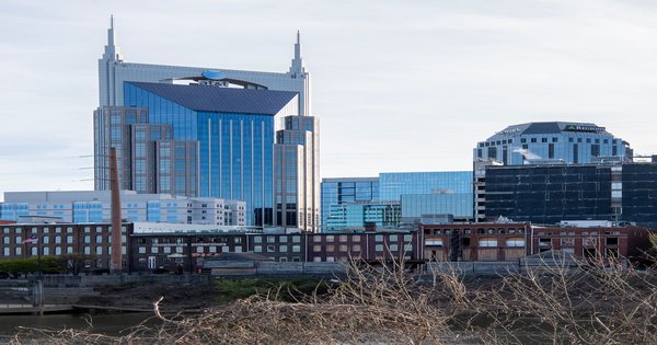 The downtown Nashville skyline, Dolly Parton's adopted hometown and the heart of Music City