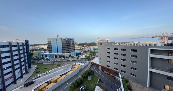 Exterior view of Ghana's Parliament House building in Accra