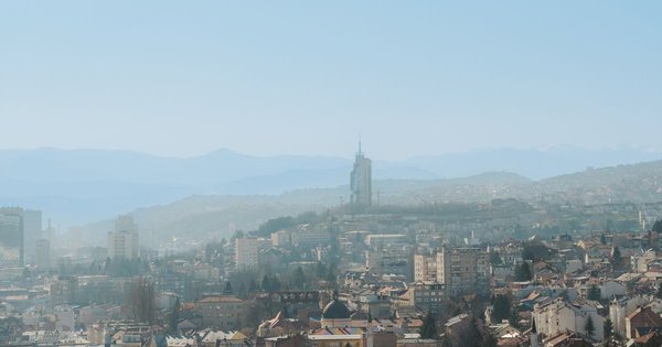 View over the rooftops of Sarajevo, Bosnia and Herzegovina