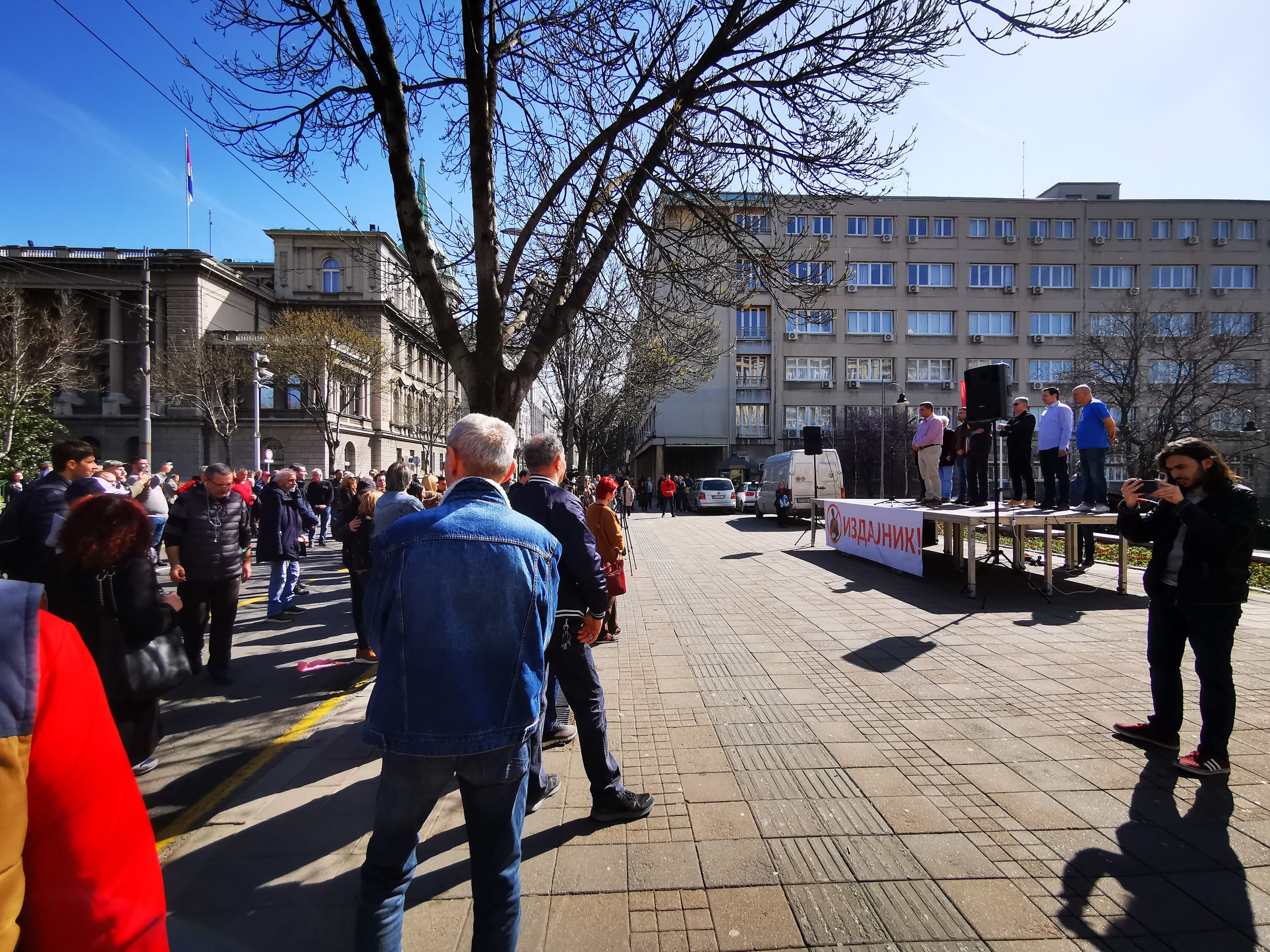 A common gathering in Belgrade, Serbia.