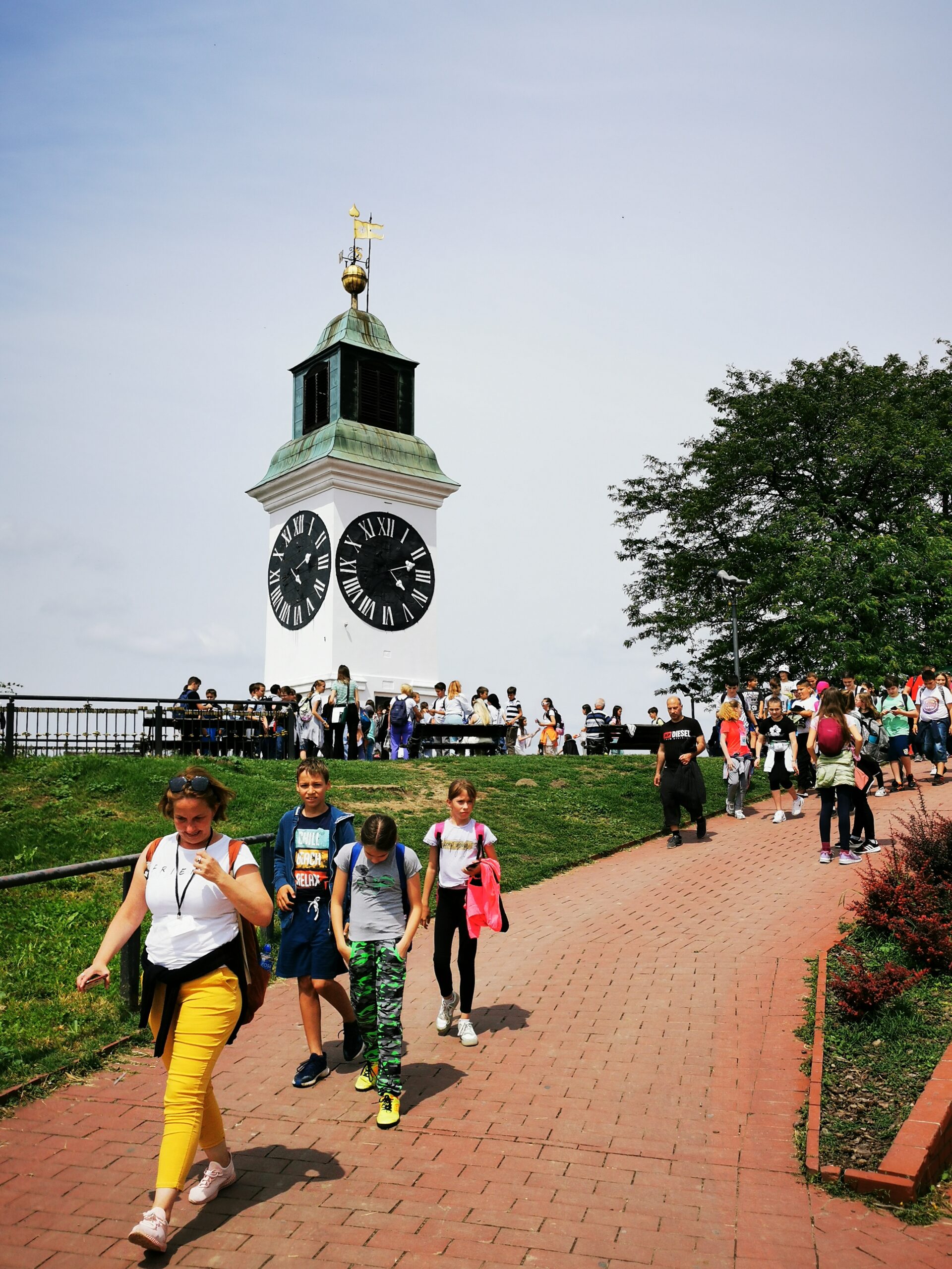 A clock in a fortress in Petrovaradin.