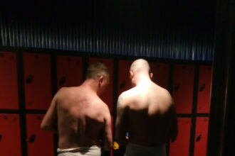 Gay sauna, sexual encounters