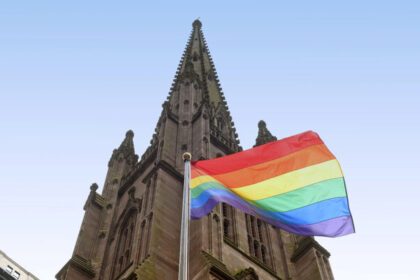 A church responded with love after a hateful vandal tore down its LGBTQ+-affirming banner
