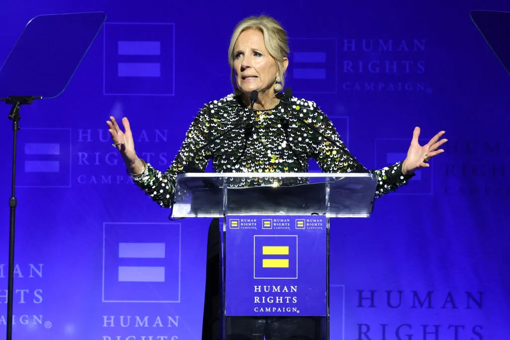 First lady Jill Biden slams attacks on LGBTQ+ rights by ‘MAGA extremists’ at Human Rights Campaign dinner