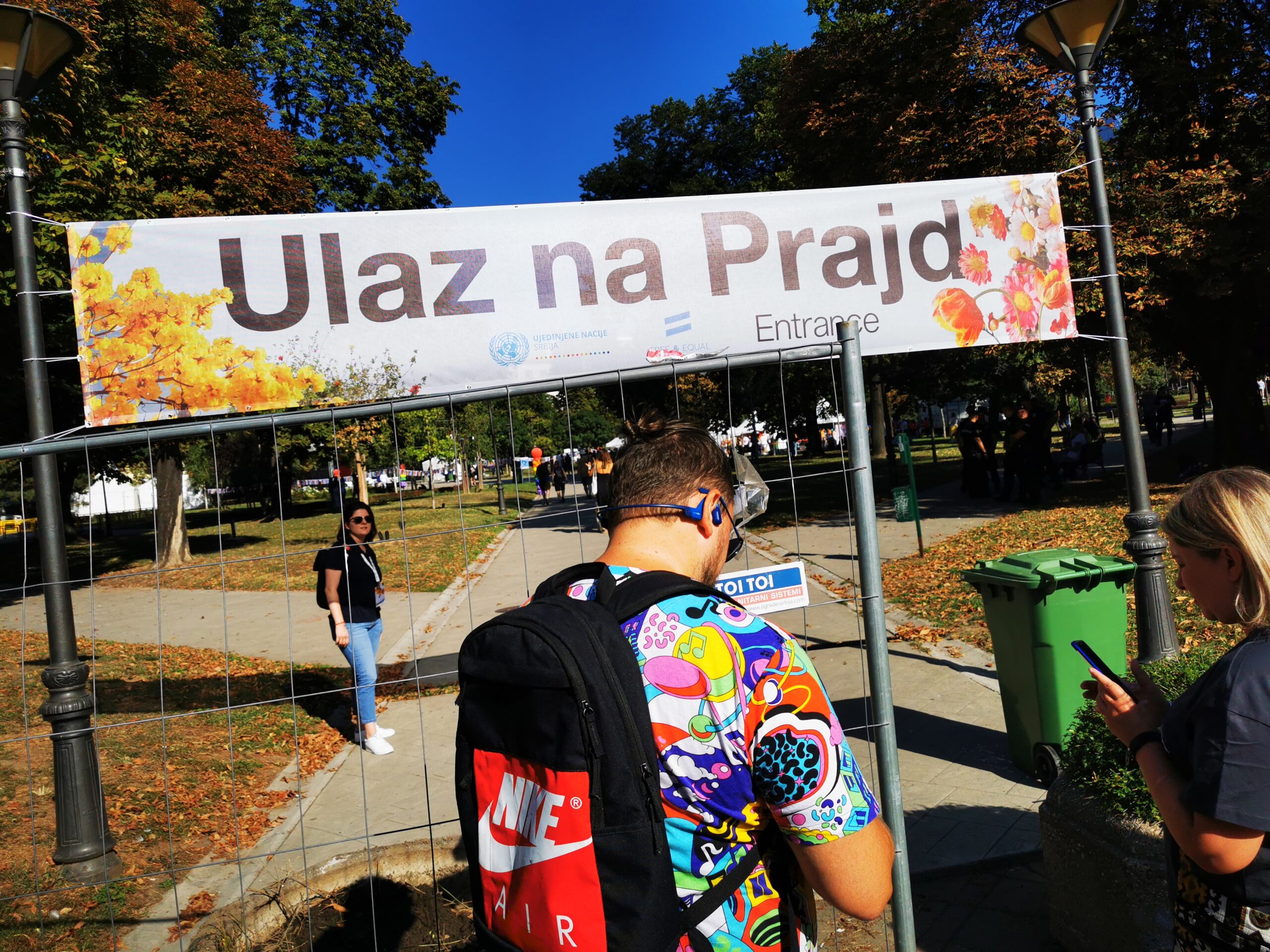 Gay pride entrance Belgrade 