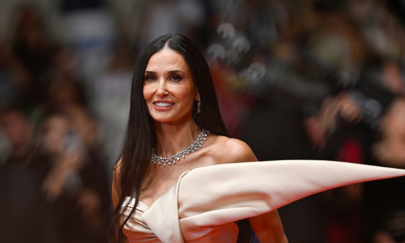 Demi Moore's bold body horror film wows Cannes 2024